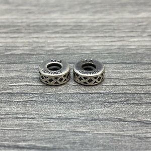 Michael Anthony Sterling Silver Italy Stopper Bead Charm